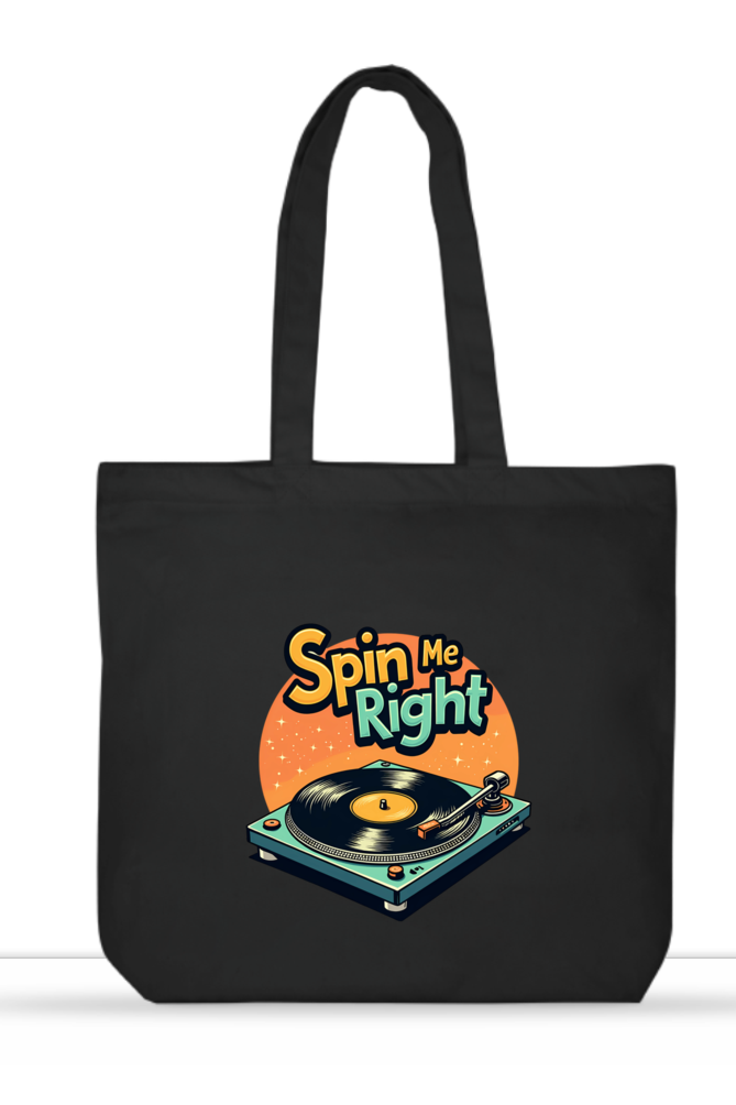 LargeToteBag - SpinMe Right - With Zipper - Starvia Large Tote Bag