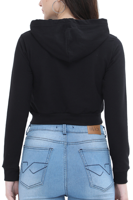 Female Crop Hoodie β "Gratitude Is the Attitude" Inspirational Design β¨ - Starvia Crop Hoodies