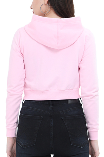 Female Crop Hoodie – "Kindness Is Contagious" Inspirational Design 🌟 - Starvia Crop Hoodies