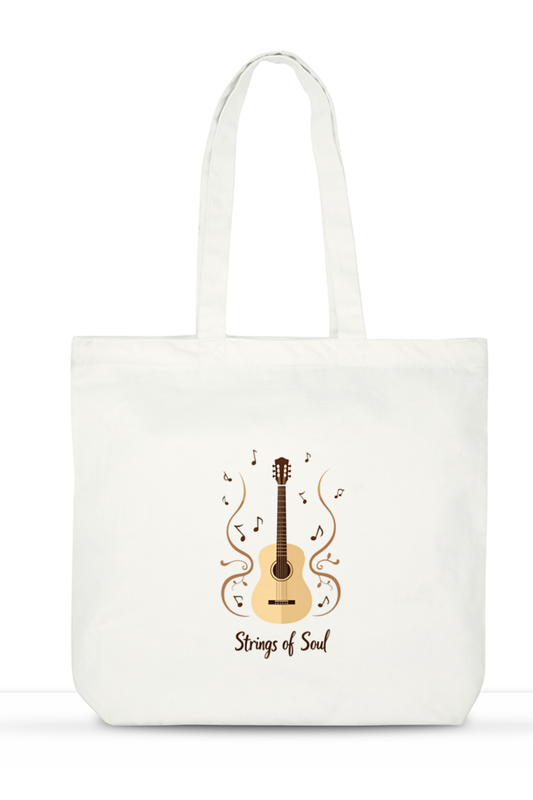 LargeToteBag - Strings of Soul - With Zipper - Starvia  Large Tote Bag